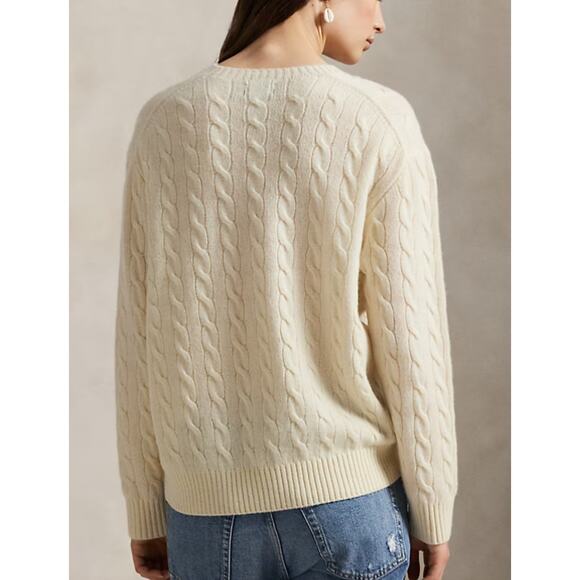 Polo Ralph Lauren - Cable-Knit Wool-Cashmere
Sweater/ L - Picture 3 of 9